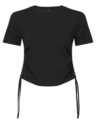 TRI-TR069-Womens Ruched Crop Top